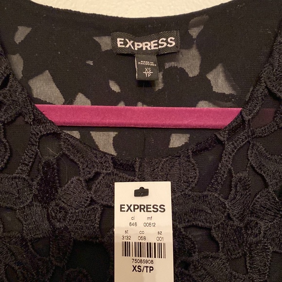 Express Lace Flower Shirt Tank NWT XS - Picture 4 of 9